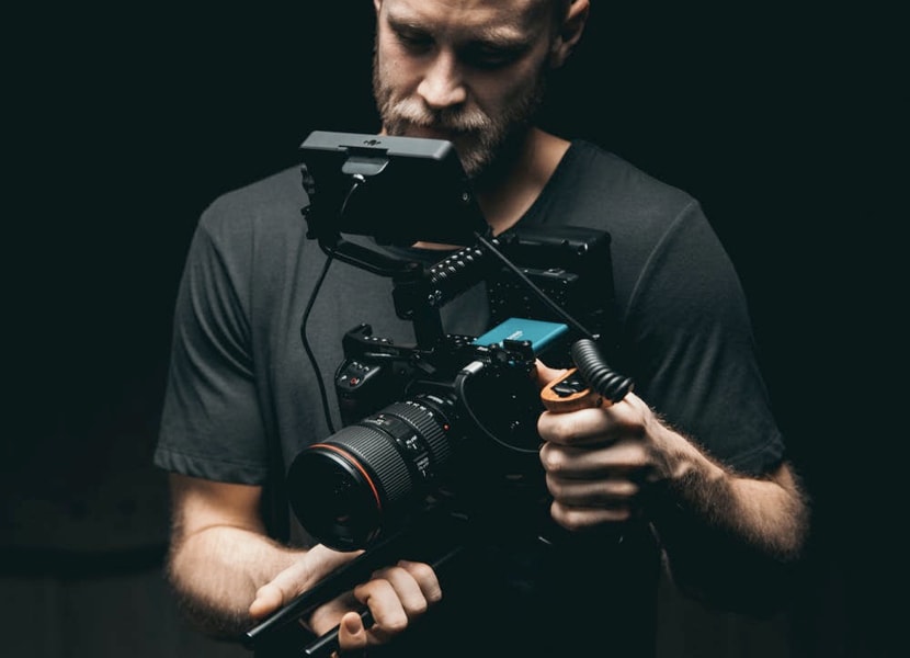 Man holding a camera
