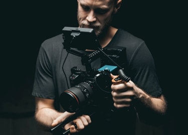Man holding a camera
